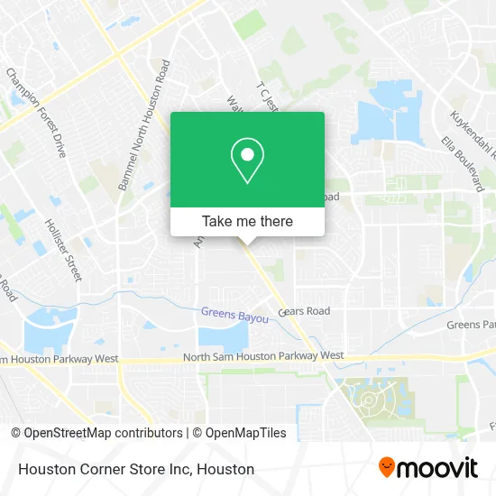Houston Corner Store Inc map