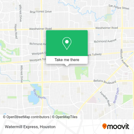 Watermill Express map