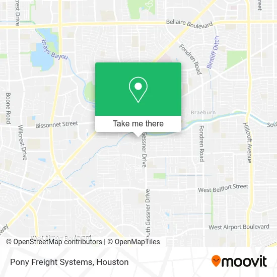 Pony Freight Systems map