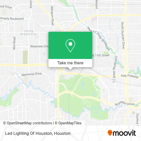 Led Lighting Of Houston map