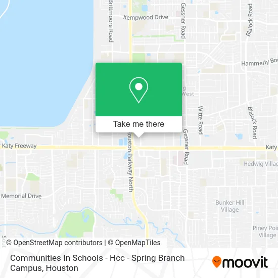 Communities In Schools - Hcc - Spring Branch Campus map