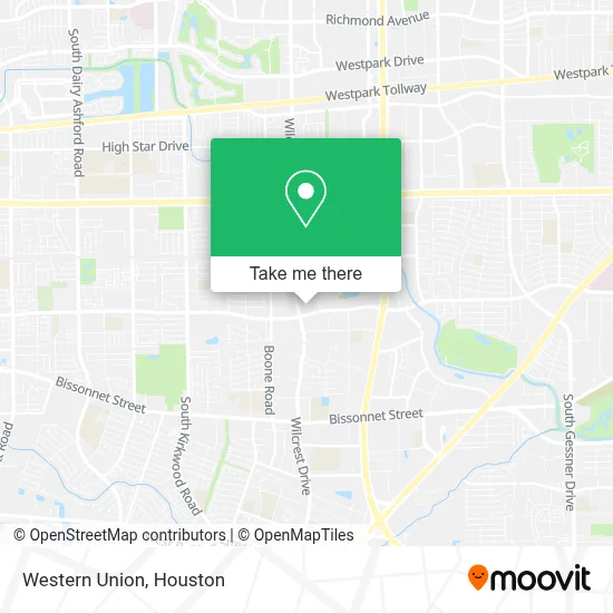 Western Union map
