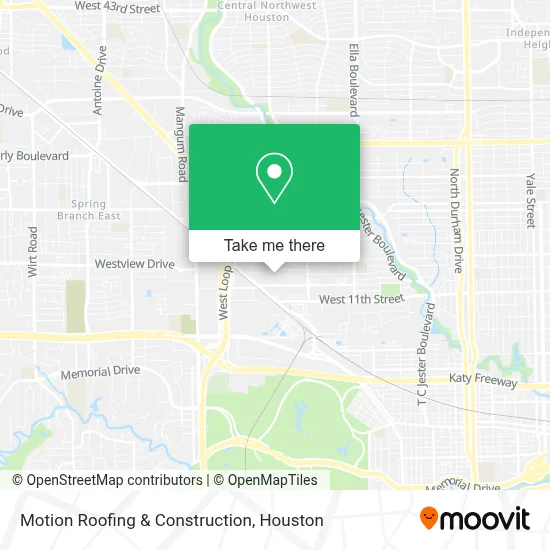 Motion Roofing & Construction map