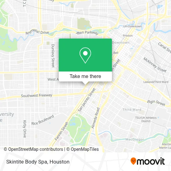 Skintite Body Spa map