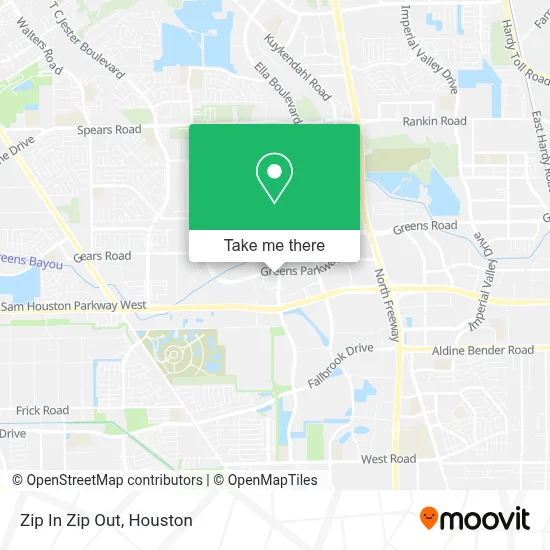 Zip In Zip Out map