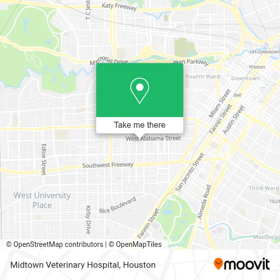 Midtown Veterinary Hospital map