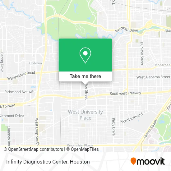 Infinity Diagnostics Center map