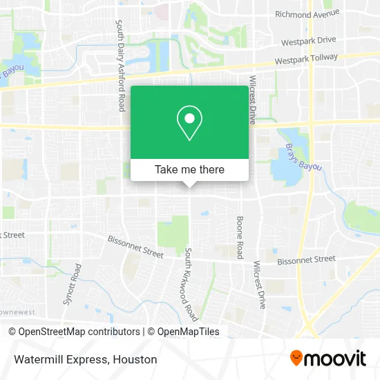 Watermill Express map