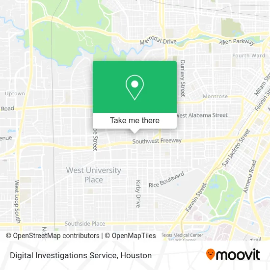 Digital Investigations Service map