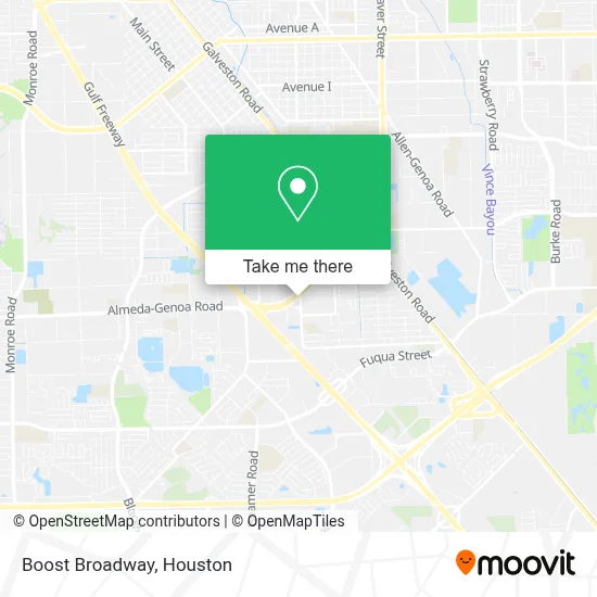Boost Broadway map