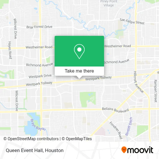 Queen Event Hall map