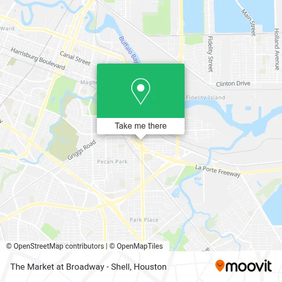 The Market at Broadway - Shell map