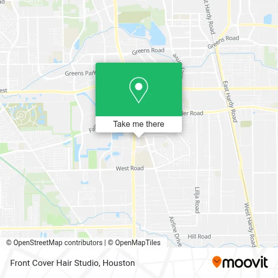 Front Cover Hair Studio map
