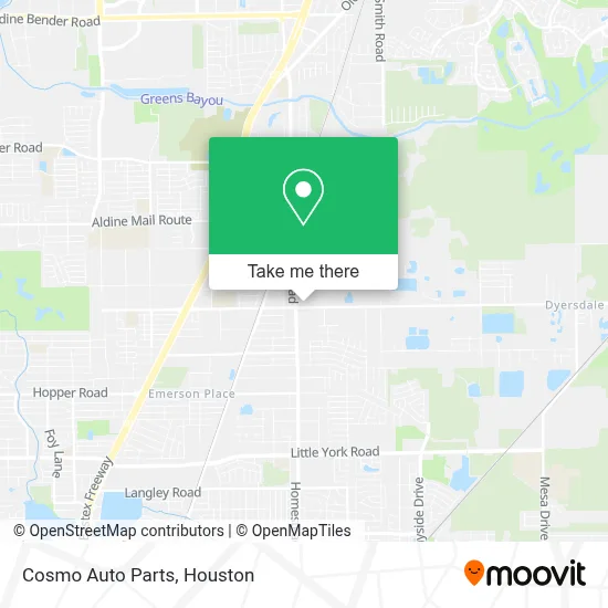 Cosmo Auto Parts map