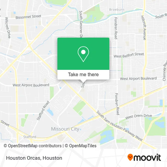 Houston Orcas map