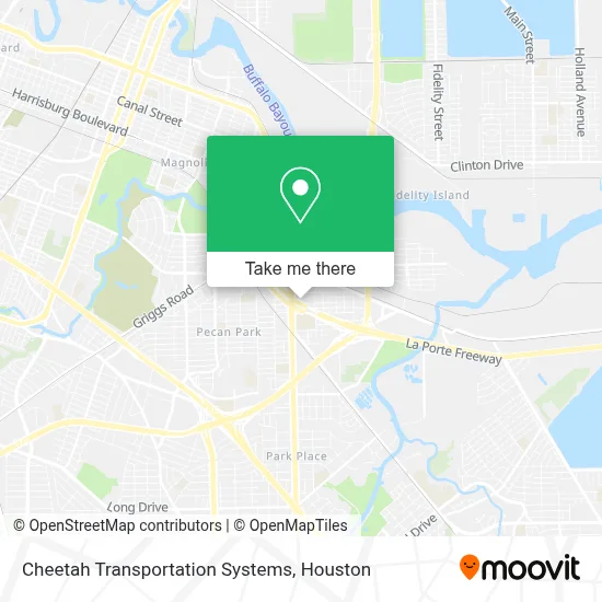 Cheetah Transportation Systems map