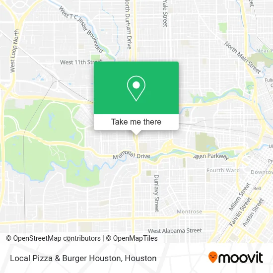 Local Pizza & Burger Houston map