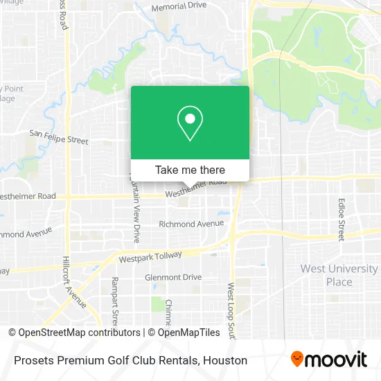 Prosets Premium Golf Club Rentals map