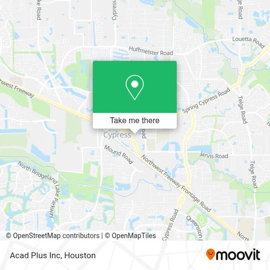 Acad Plus Inc map