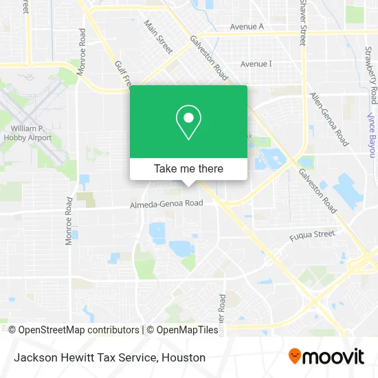 Jackson Hewitt Tax Service map