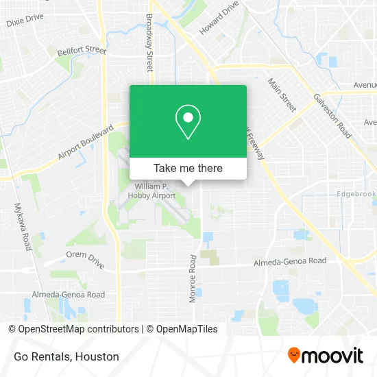 Go Rentals map