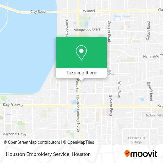 Houston Embroidery Service map