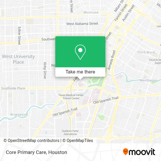 Core Primary Care map