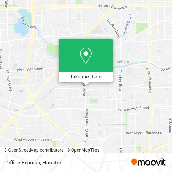 Office Express map