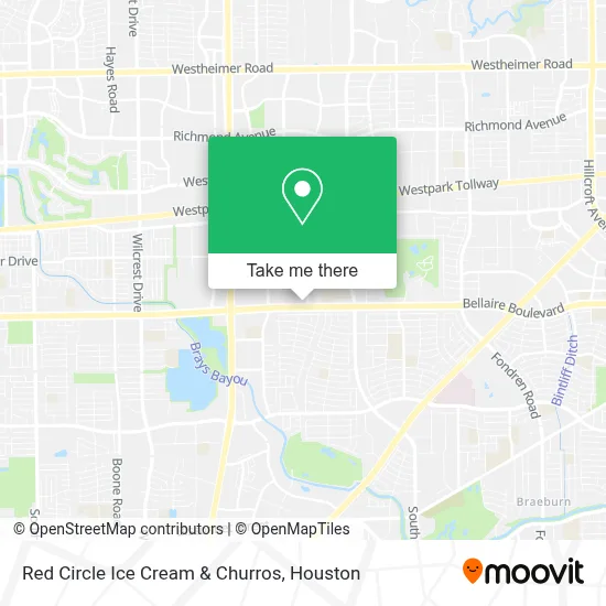 Red Circle Ice Cream & Churros map