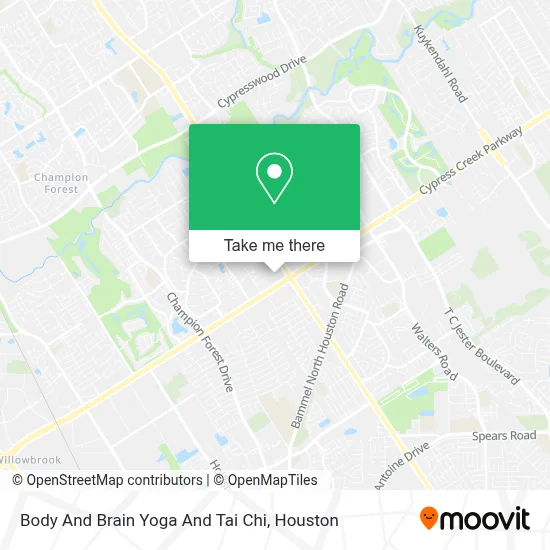 Body And Brain Yoga And Tai Chi map