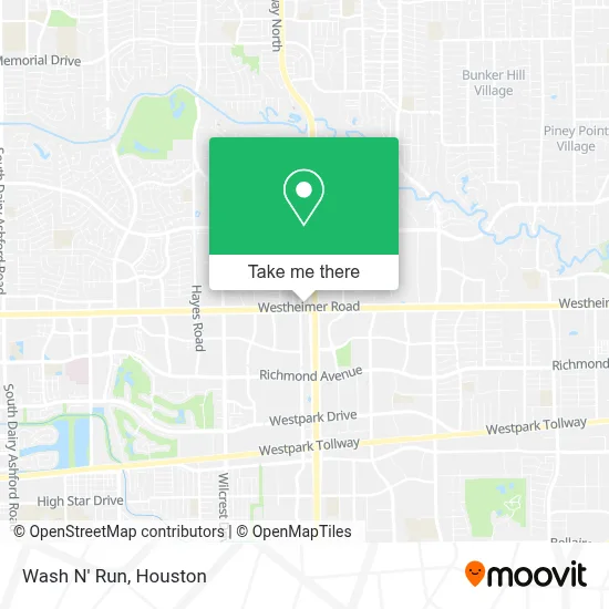 Wash N' Run map