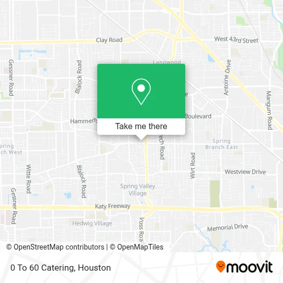 0 To 60 Catering map