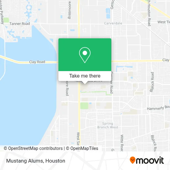 Mustang Alums map