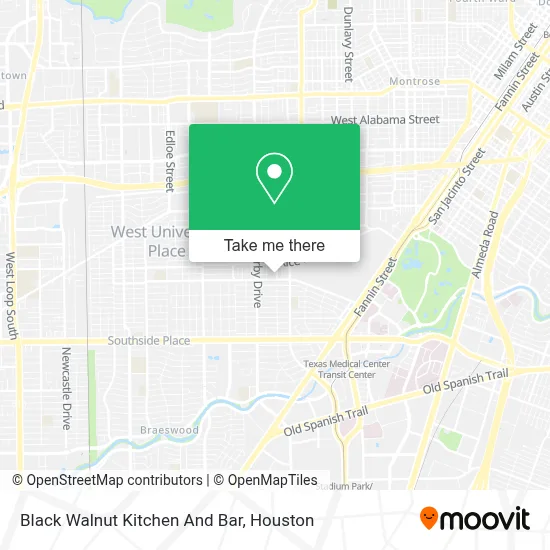 Black Walnut Kitchen And Bar map