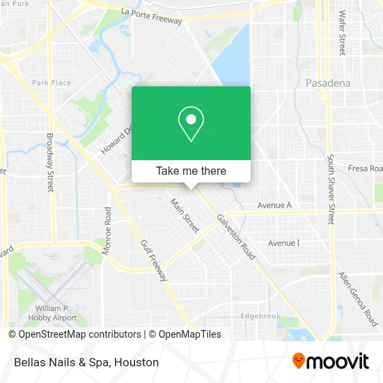 Bellas Nails & Spa map