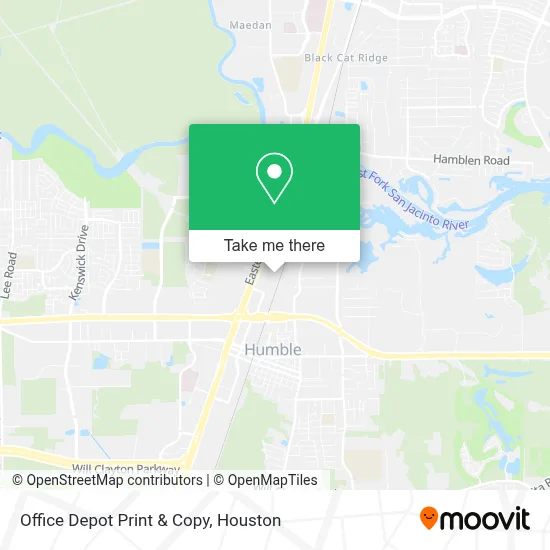 Office Depot Print & Copy map