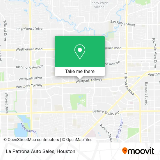 La Patrona Auto Sales map