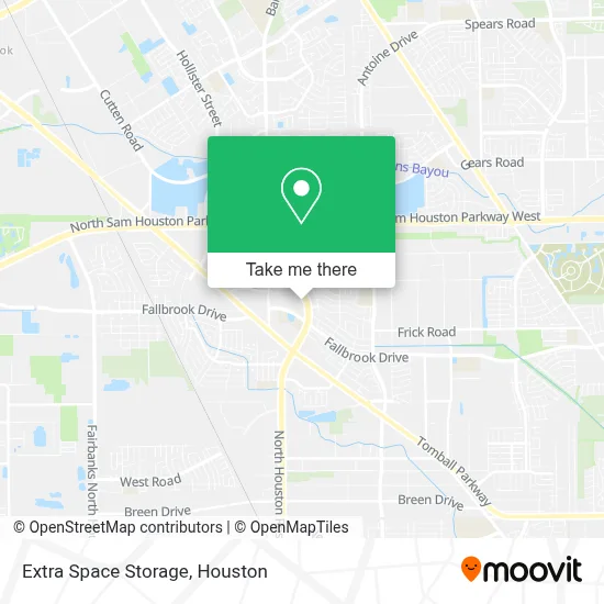 Extra Space Storage map