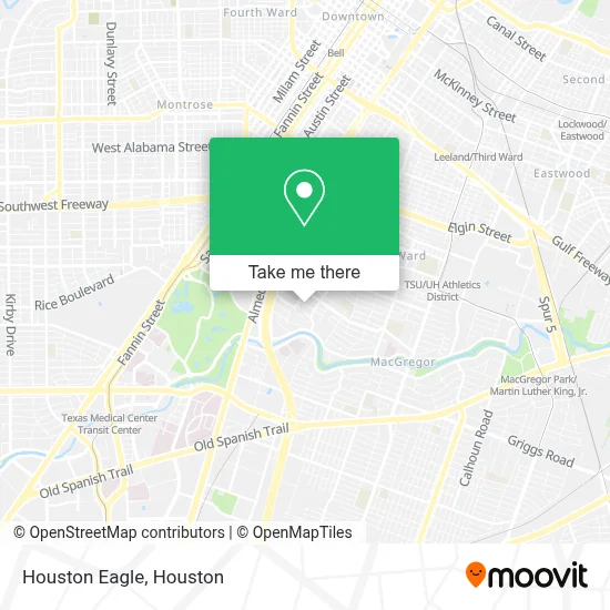Houston Eagle map