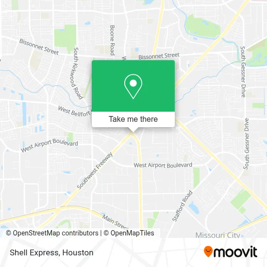 Shell Express map