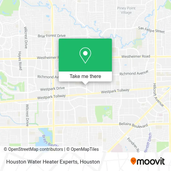 Houston Water Heater Experts map