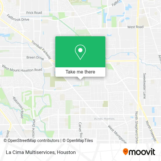 La Cima Multiservices map