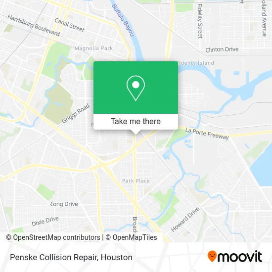 Penske Collision Repair map