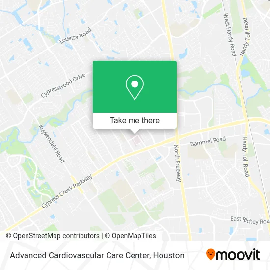 Advanced Cardiovascular Care Center map