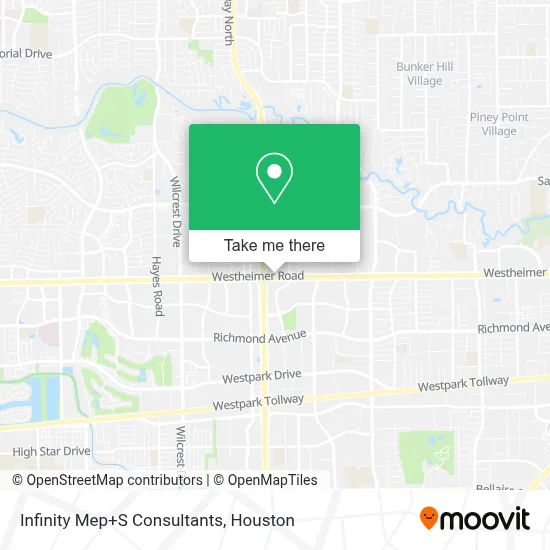 Infinity Mep+S Consultants map