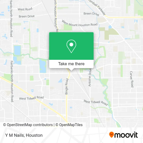 Y M Nails map