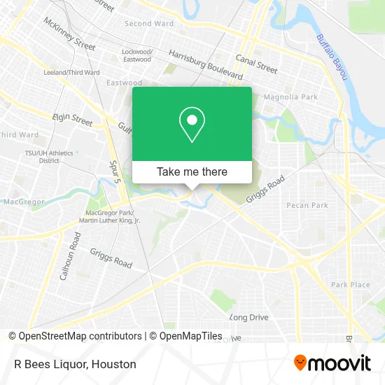 R Bees Liquor map