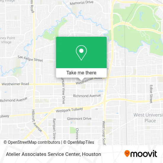 Atelier Associates Service Center map