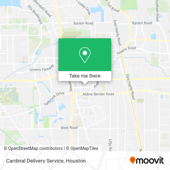 Cardinal Delivery Service map