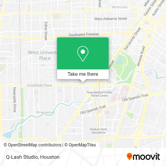 Q-Lash Studio map